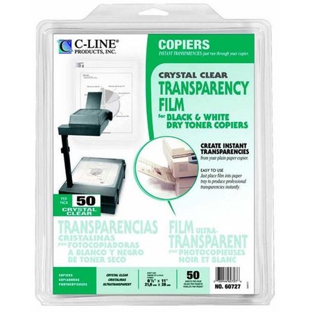 C-LINE PRODUCTS C-Line Products Inc Cli60727 Transparencies Copier Clear-50 Ct 8 1/2 X 11 CLI60727